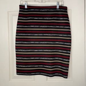 Roz&Ali Women’s Striped Pencil Skirt Size S
